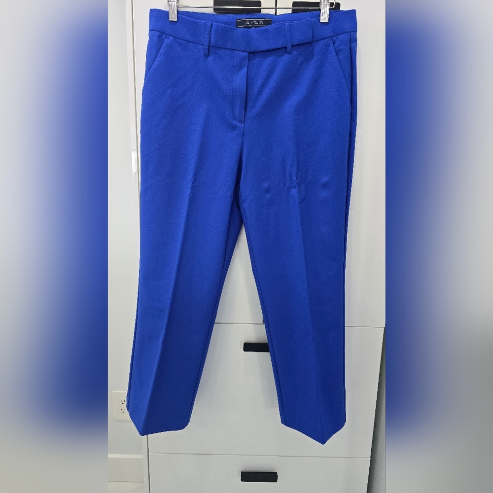 JL Atelier Elegant Blue Women's Pants Size L